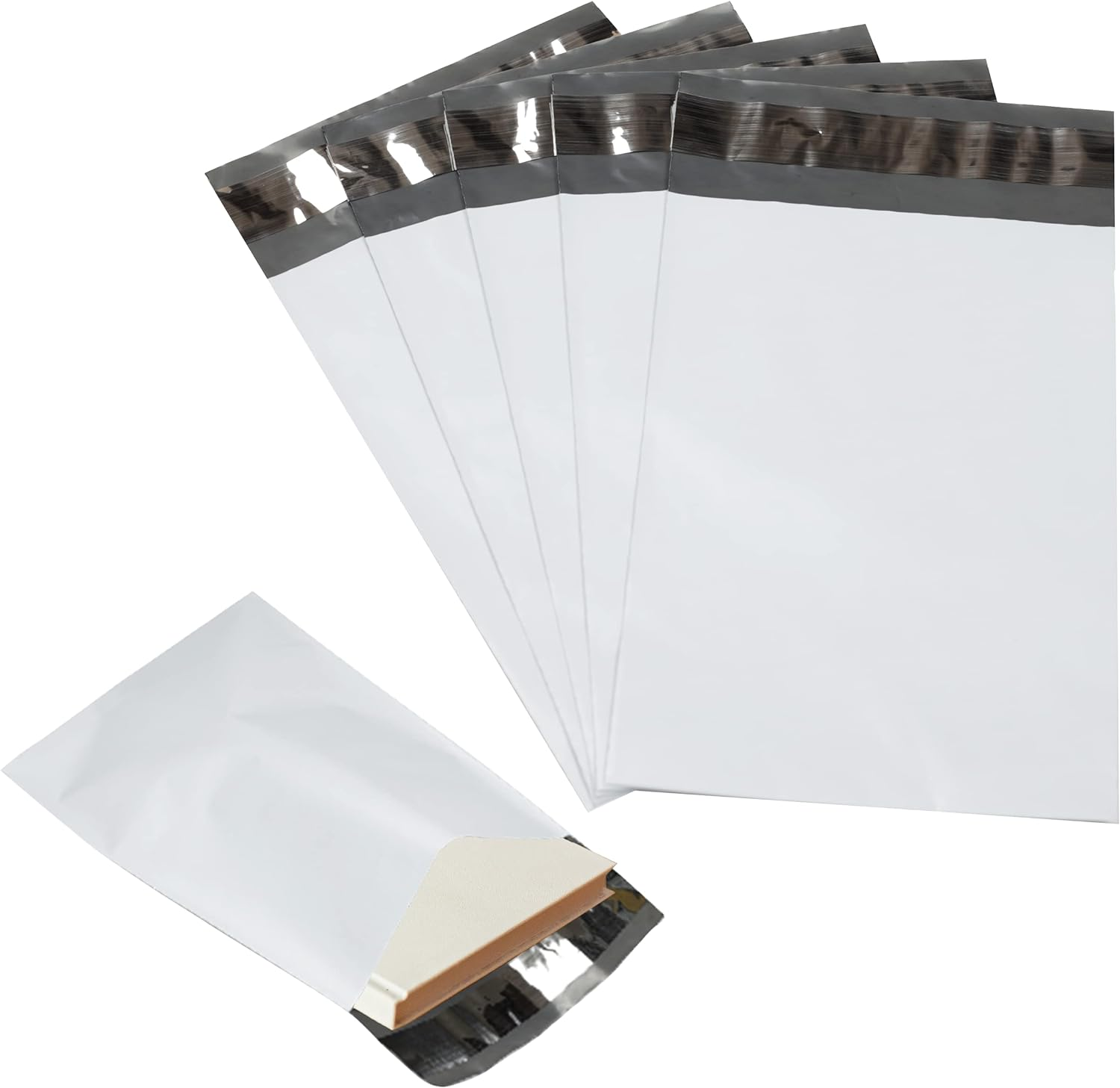 2000 Pack  White Poly Mailers Shipping Bags - Safe Shipping with 10X13 Mailers Poly Bags - E-Commerce Poly Bags for Shipping - Self Sealing 2 Mil Poly Shipping Envelopes