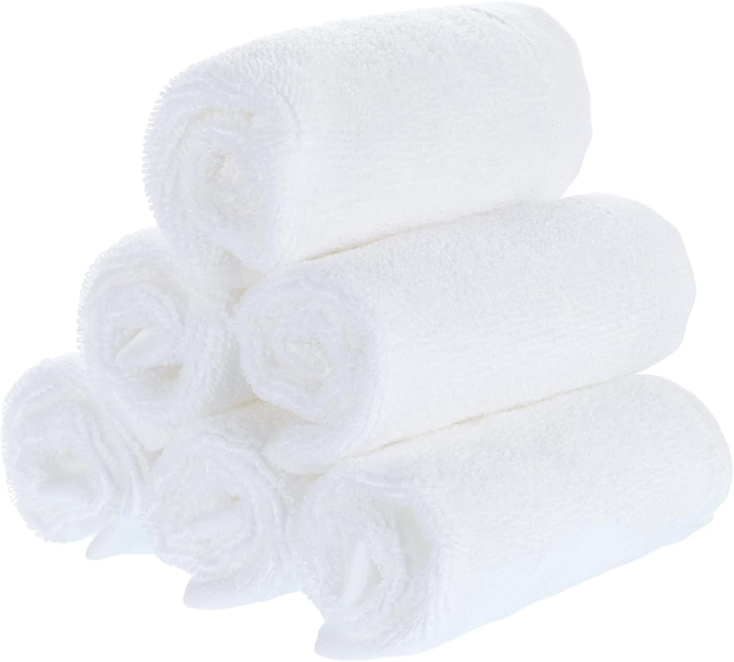 6 Pack Cotton Flannel Face Cloths 20 X 20 Cm, Soft Face Flannels | Soft Cotton
