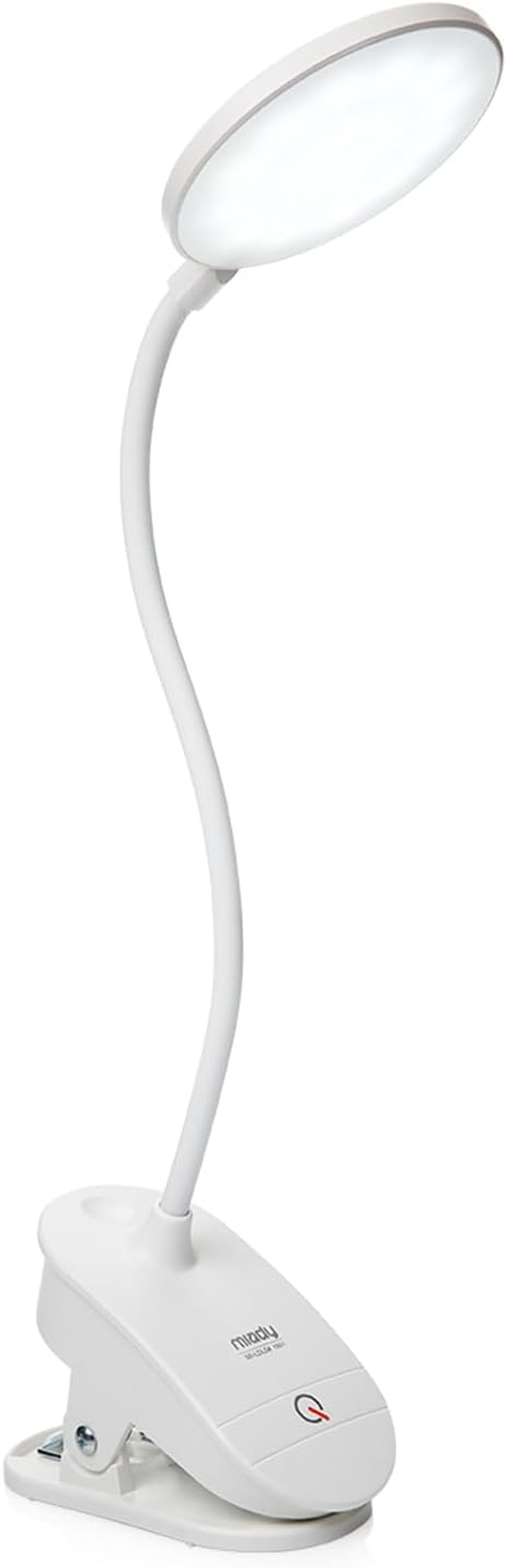 Lampara de lectura con clip y batería con 3 niveles de brillo para cama Nivel