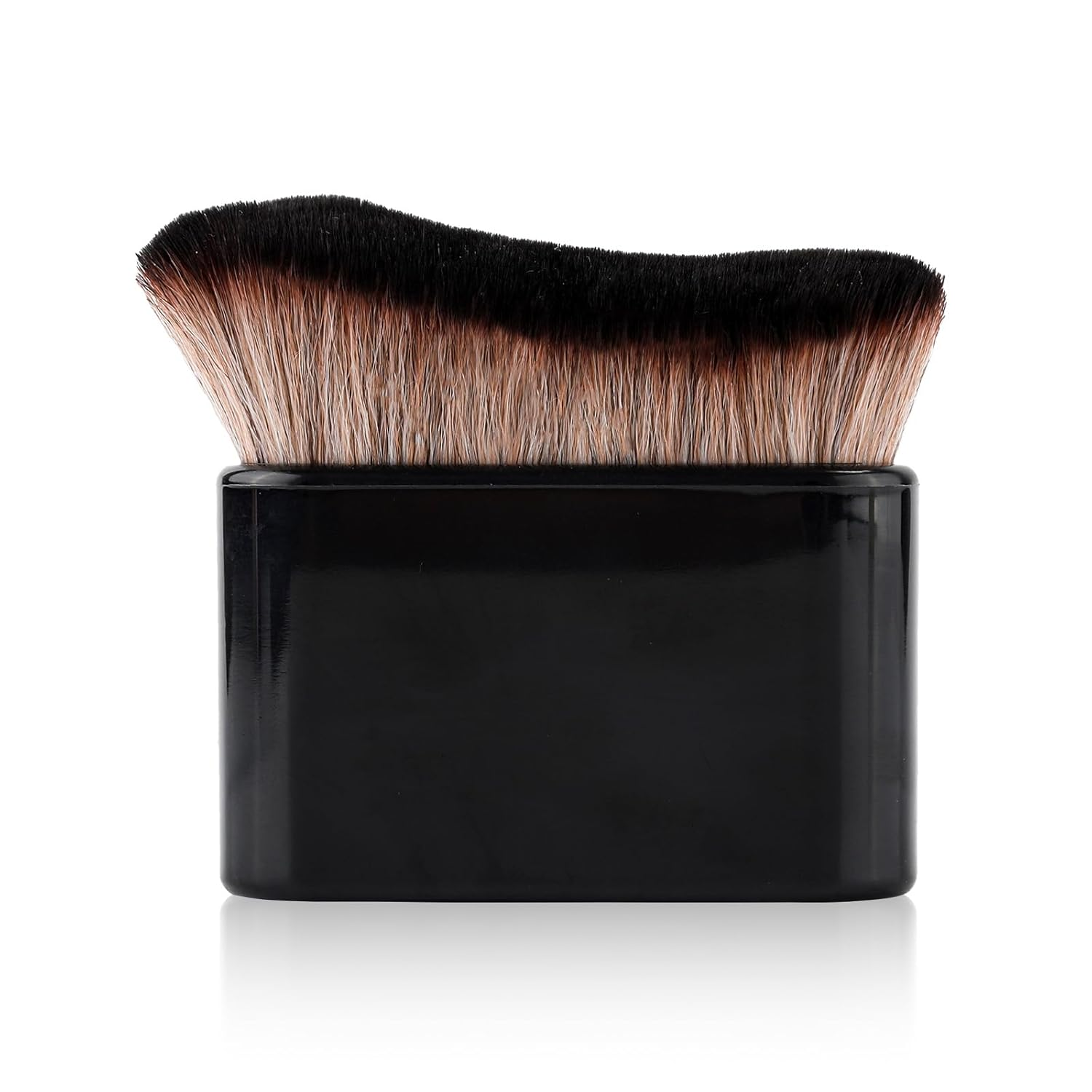 Self Tanning Brush, Self Tan Brush Self Tanner Applicator Blend Brush Foundation Makeup Brushes Spray Tan Blending Brush Beauty Brush Bronzer Body Brush for Kabuki Face Leg(Black-Brown)