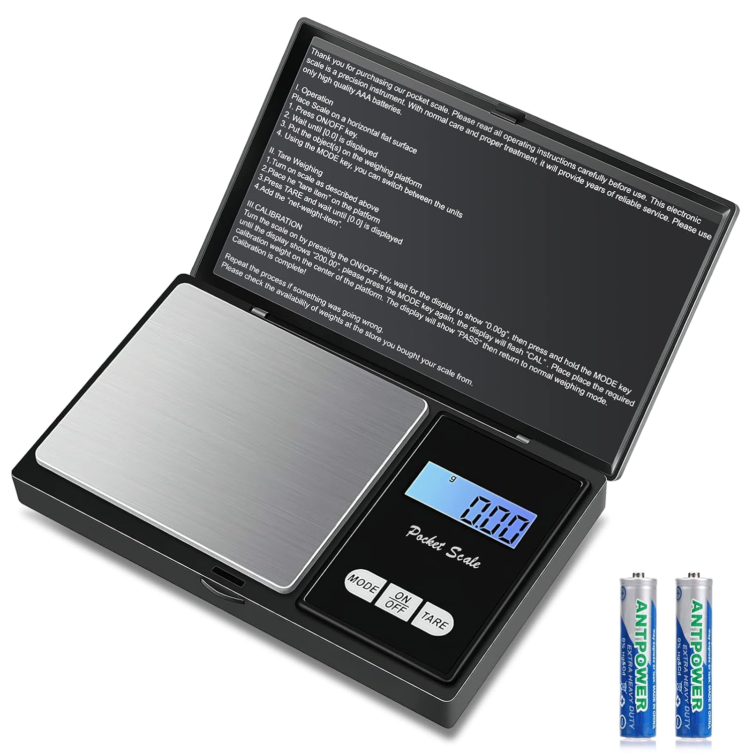 500G/0,01G Taschenwaage,500 X 0.01G Digitale Taschenwaage,Präzisions Mini Küchenwaage, Digitalwaage Feinwaage Goldwaage Münzwaage, Multifunktion Für Küche, Tee, Hefe, Kaffee,Schmuck, Kräuter