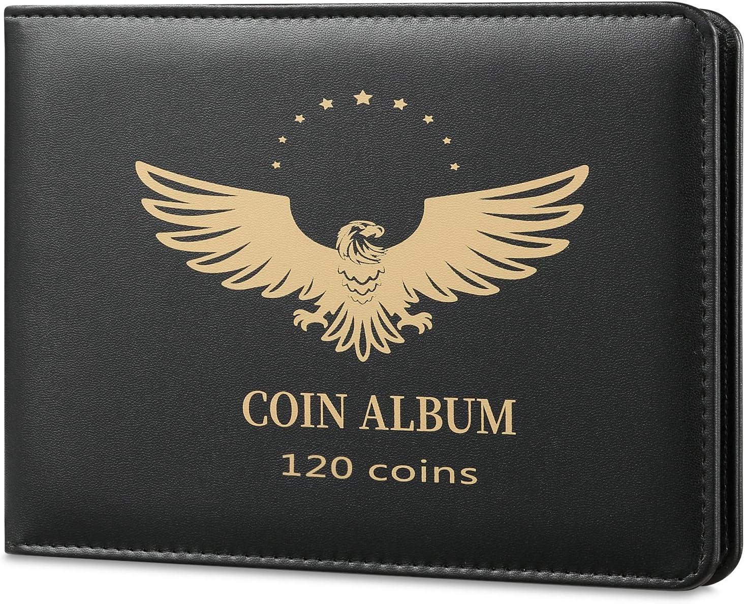 Coin Collection Holder Book for Collectors, PVC FREE, 120 Pockets Collecting St