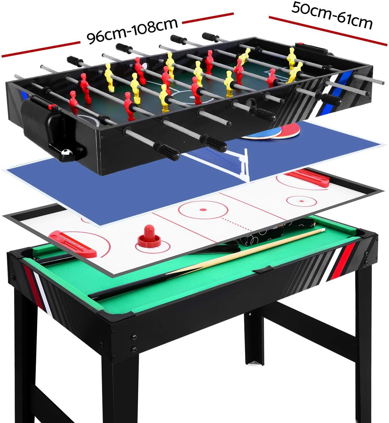 Foosball Table, 4ft / 5ft Football Soccer Ball Foose Tables Home Party Favour... - Picture 8 of 12