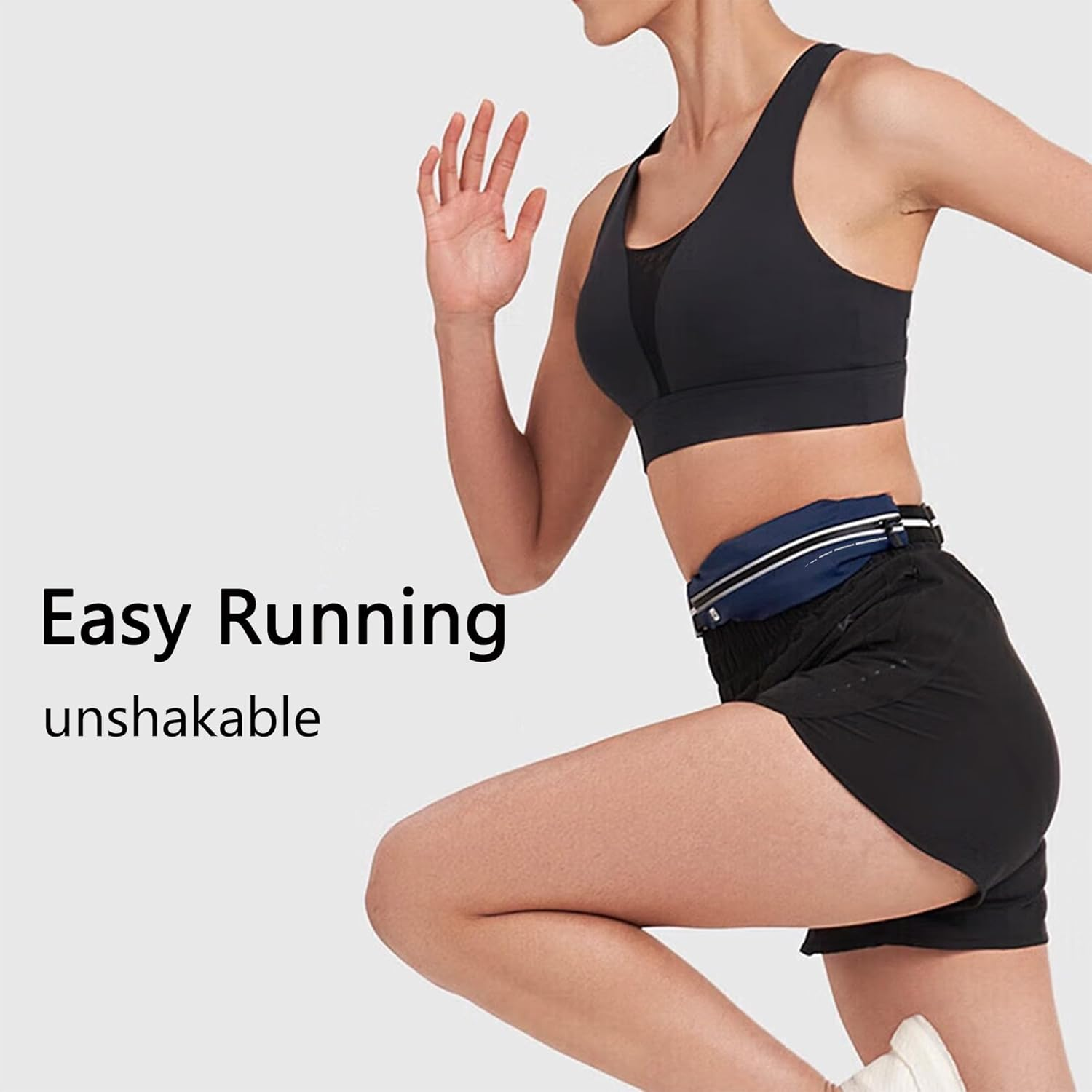 Slim Running Belt Fanny Pack for Men Women, Phone Holder for Running Water Re... - Picture 4 of 14
