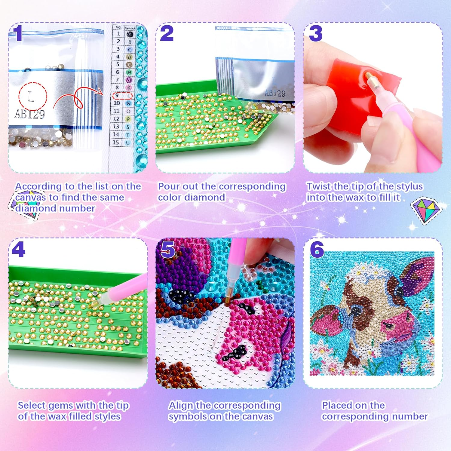 5 6 7 8 Years Old Girls Gifts Diamonds Digital Painting: Gifts Decorating Gir... - Picture 7 of 14