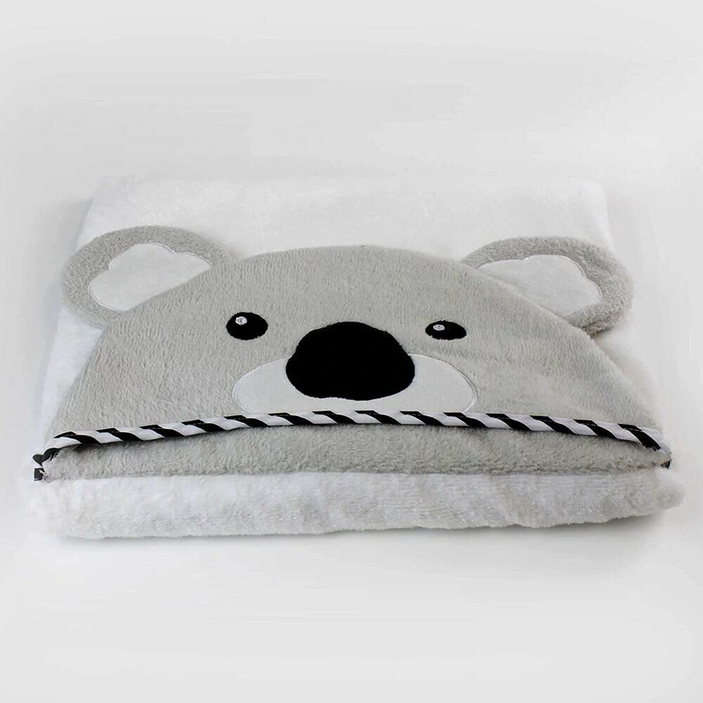 Bubba Blue Animals Koala Novelty Hooded Nursery/Infant Wrap Baby 0m+ Bath Towel - Picture 4 of 16