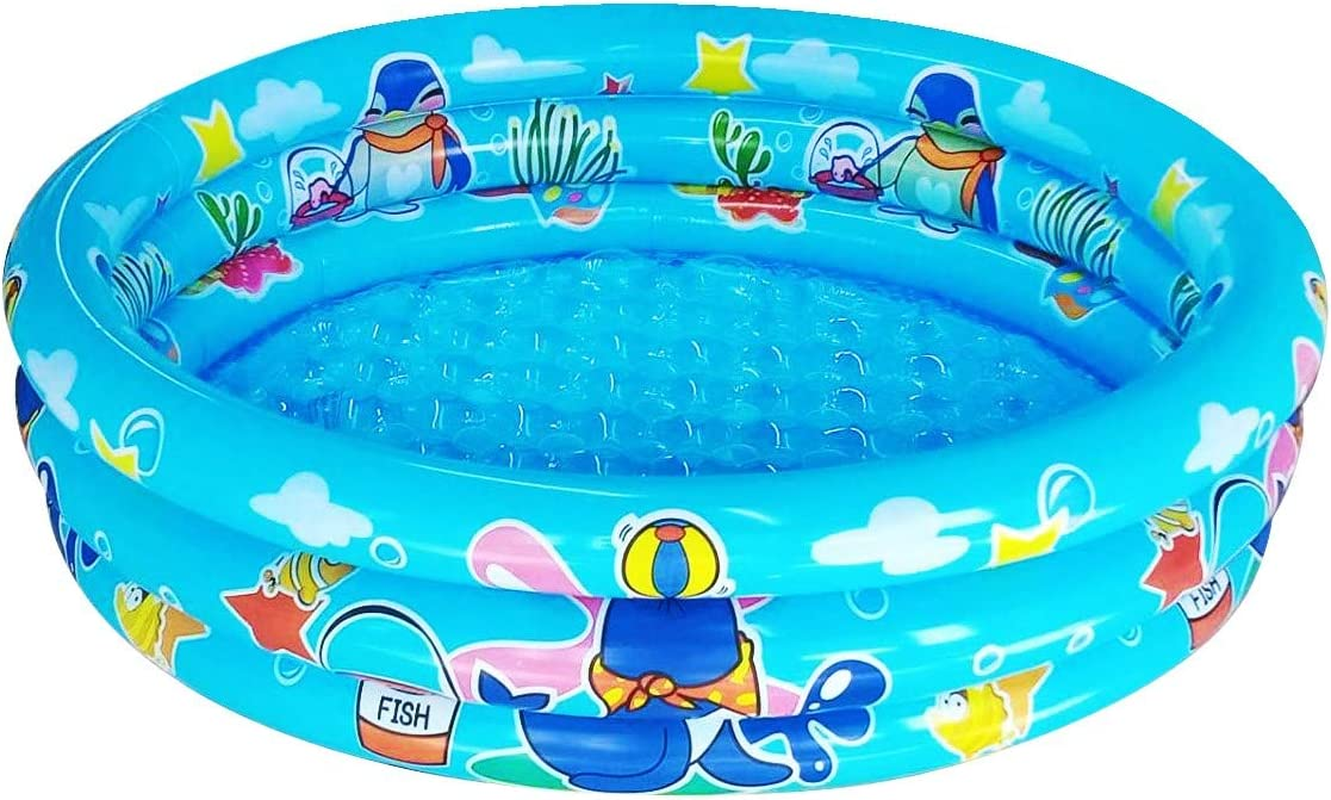 Piscina de infantil 3 anillos 48x12 pulg ninos piscina bebe inflable azul