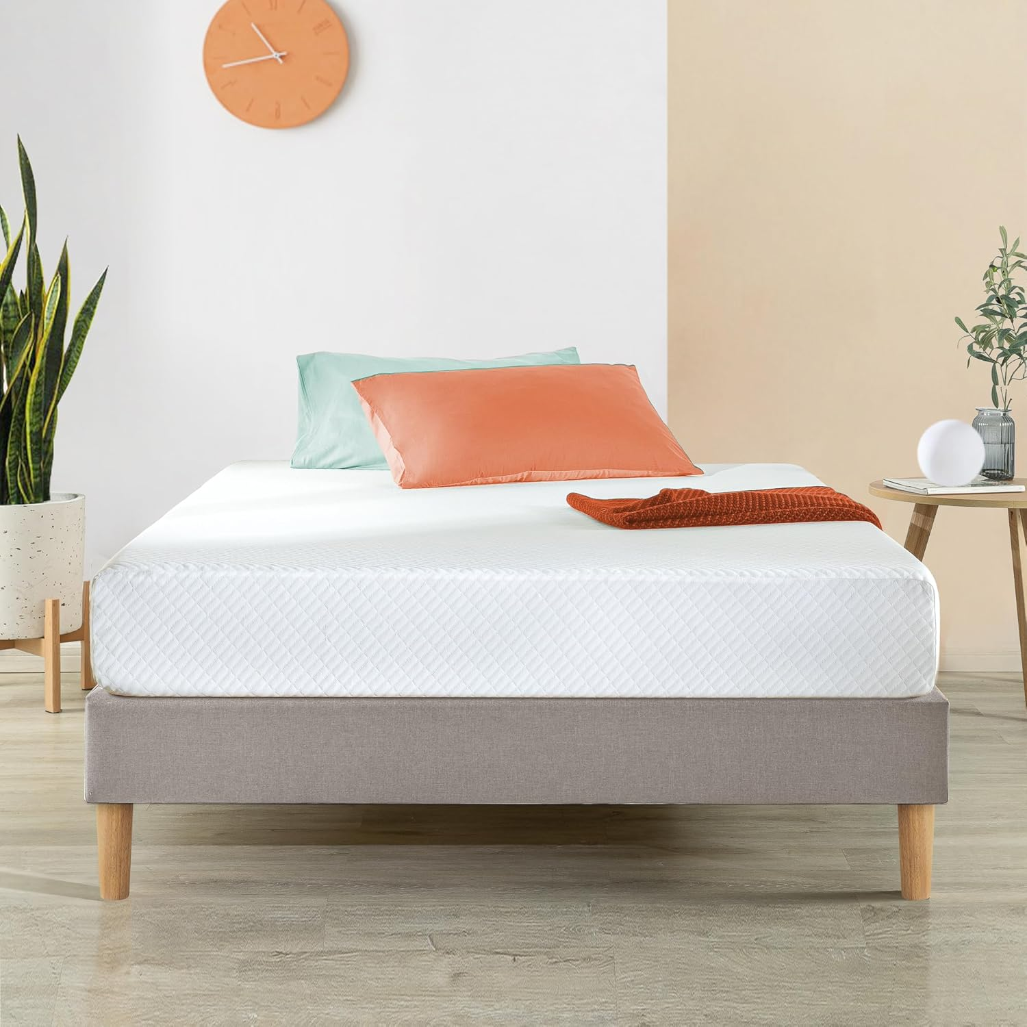 Zinus Deluxe Queen Mattress, Green Tea Pressure Pain Relief Memory Foam Mediu... - Picture 9 of 16