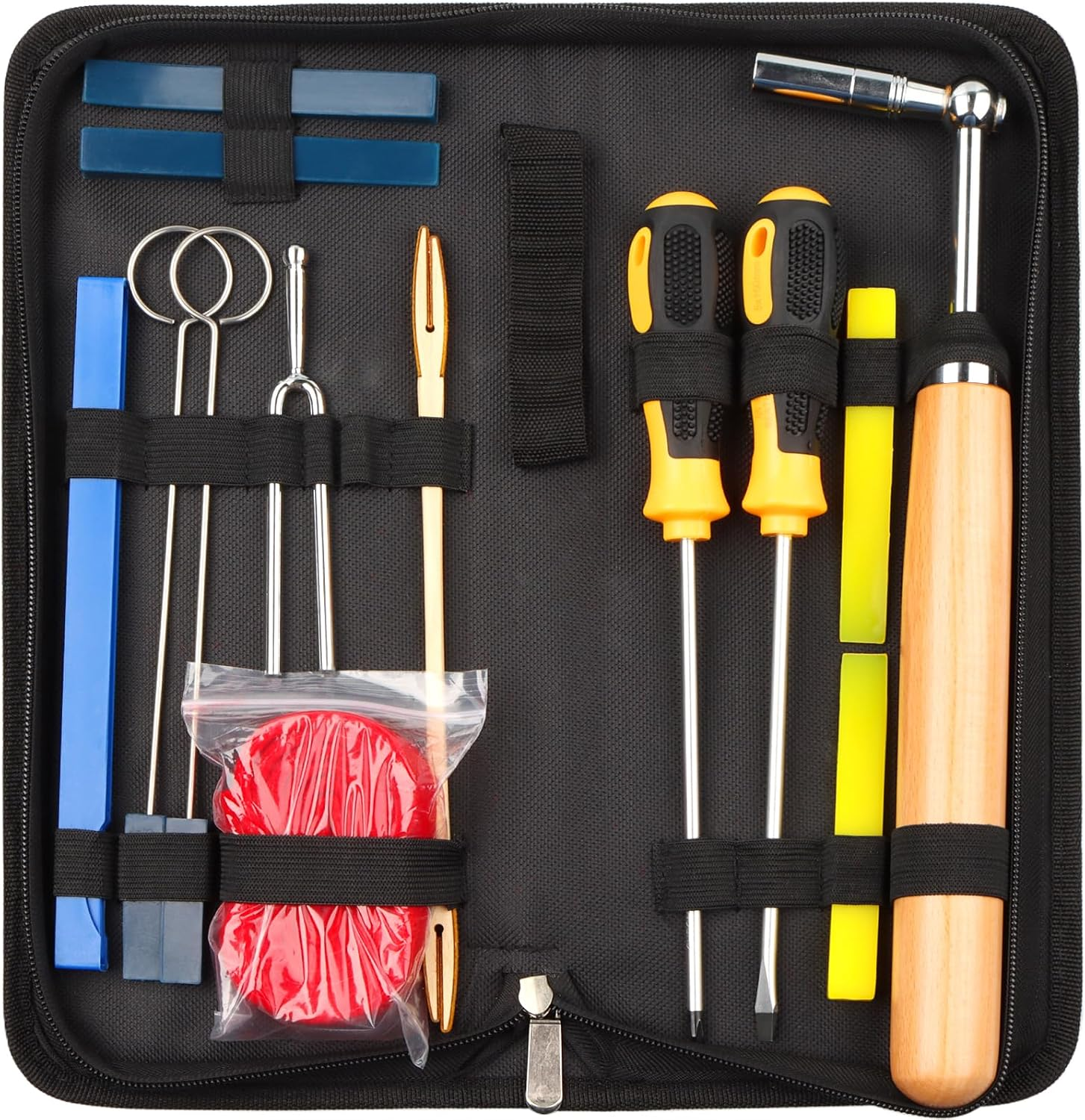 Piano Tuning Kit Wrench Music Accessories Hammer Tuner Kit 14Pcs (Piano Tuning Kit 14Pcs)