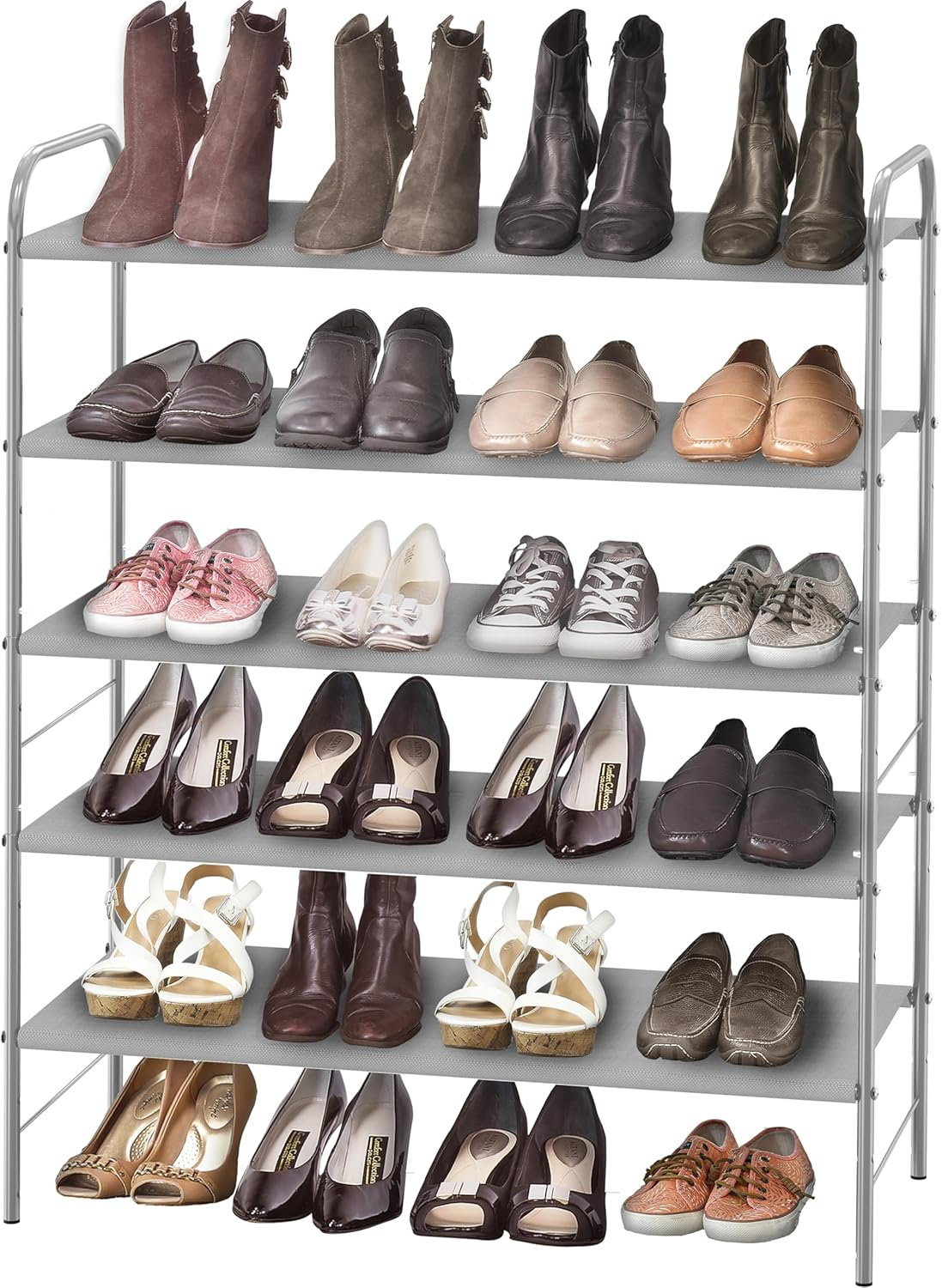 5-Tier Shoe Rack Storage Organizer, Grey