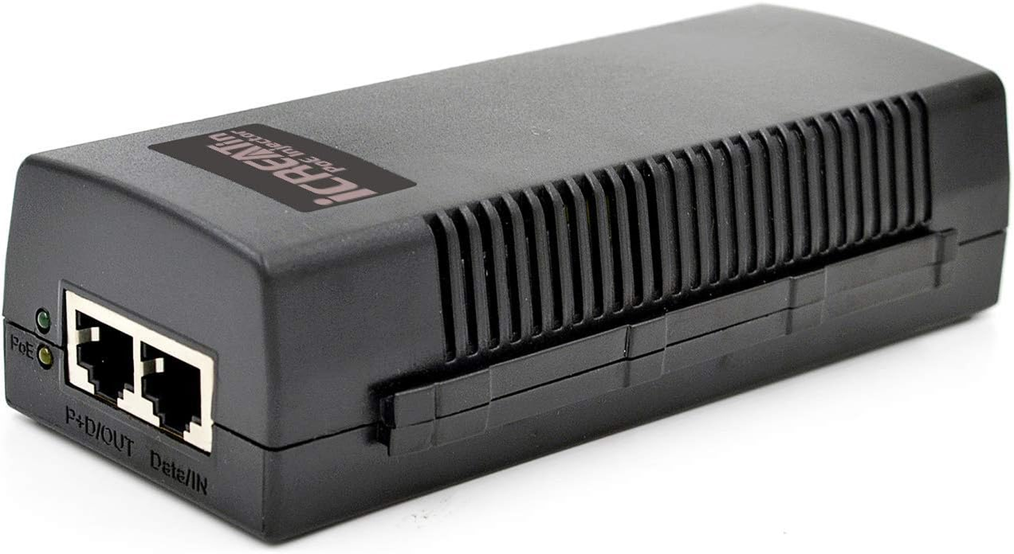 30W Gigabit POE Injector Adapter, IEEE 802.3at