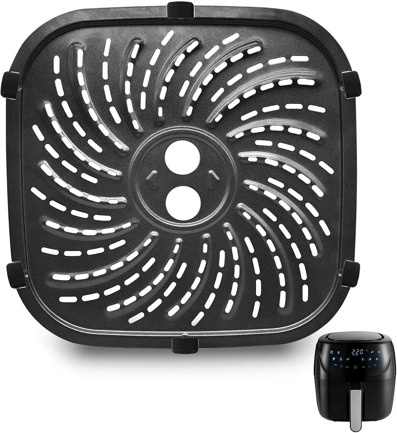 Powerxl Vortex Pro 8 QT Air Fryer Accessories - Nonstick Tray & Grill Pan