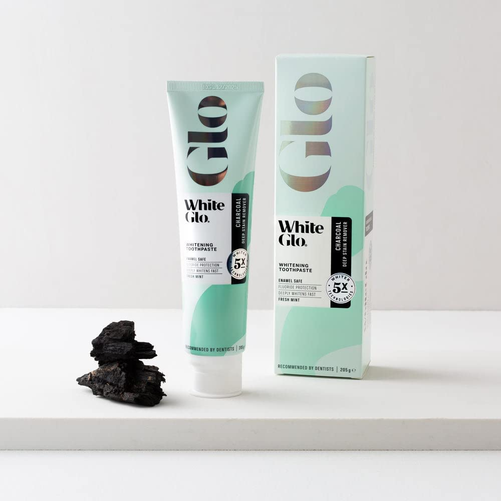 White Glo Charcoal Deep Stain Remover Whitening Toothpaste (205g) - Picture 5 of 13