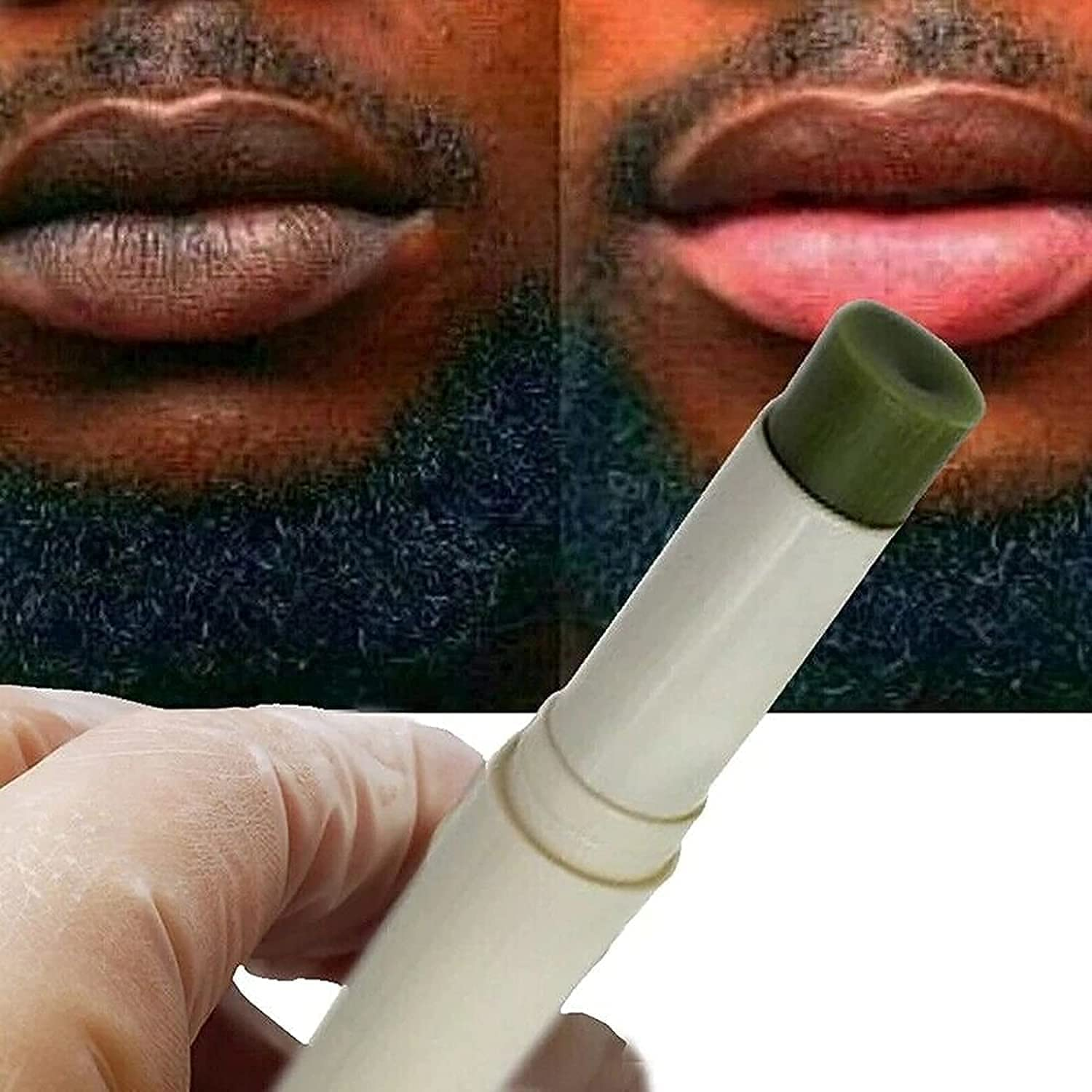 2Pcs Lip Lightening for Dark Lips Lip for Smokers Dark Lip Treatment Lightening Cream for Pink Lips Lip Lightener for Smoker Lips Lip Lightening Balm for Men and Women (Green)