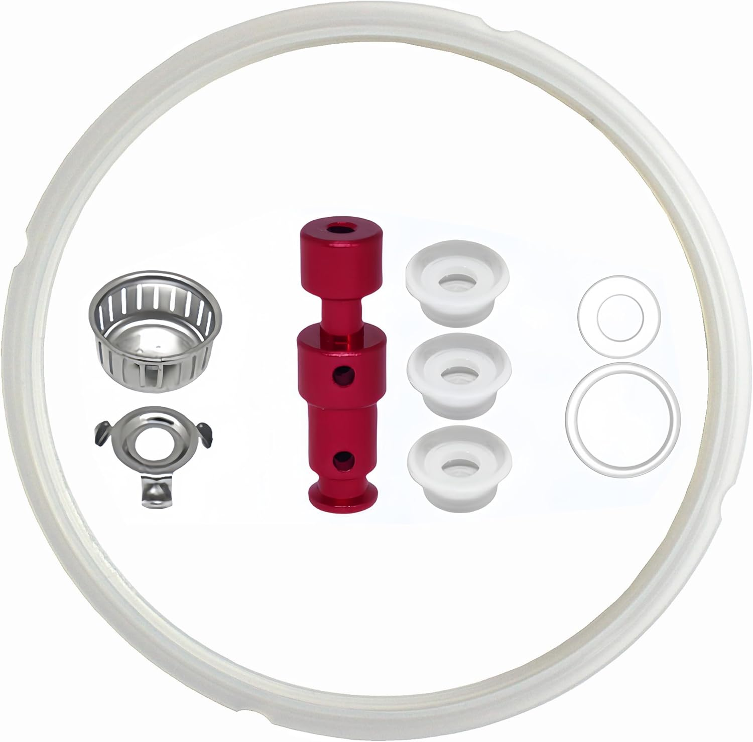 Replacement Sealing Ring Set for Instant Pot Pro 60 Pro plus 60 Duo Evo plus 60 6 Qt, Include Sealing Ring Float Valve Seal and Anti-Block Shield, Set of 9