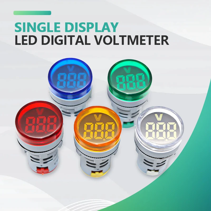AC 20-500V 1-100A Mini Digital LED Voltage Current Meter with Hz Frequency Tester Voltmeter Ammeter for Electrical Testing