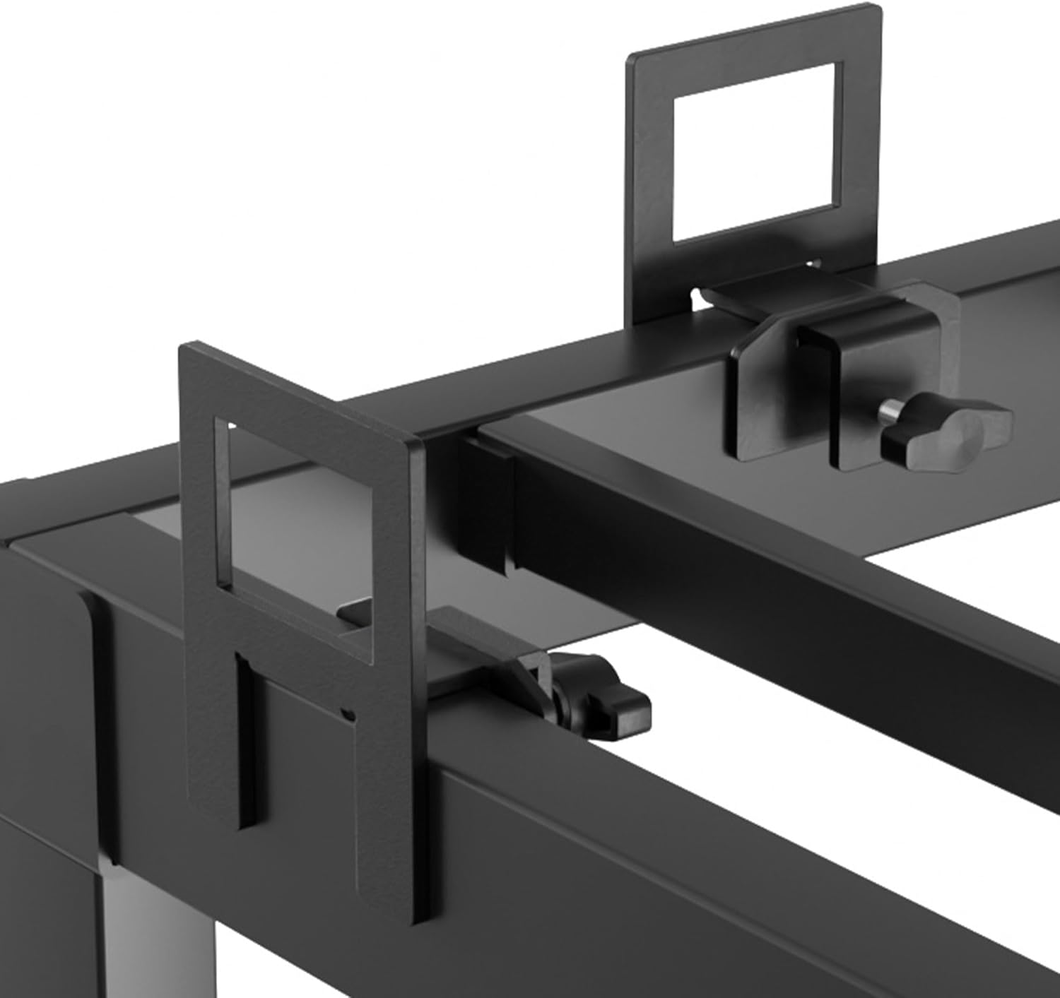 Adjustable Non Slip Mattress Gaskets for Metal Bed Frame, 6 Pcs Mattress Holder in Place Gripper, Anti-Slip Baffle Retainer Bar, Keep Mattress from Sliding, Black