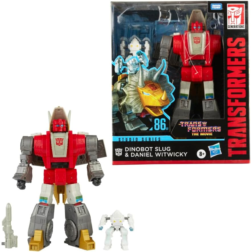 Transformers Toys Studio Series 86-07 Leader Class the the Movie 1986 Dinobot Slug Action Figures, Ages 8 and Up, 8.5-Inch