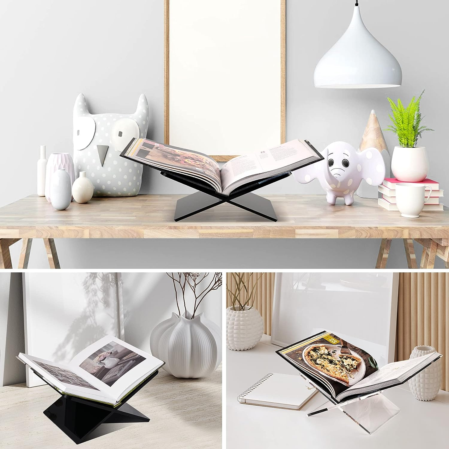 DECORANY Acrylic Book Holder 28 x 18 x 15 cm Open Large Book Display Stand fo... - Picture 7 of 17