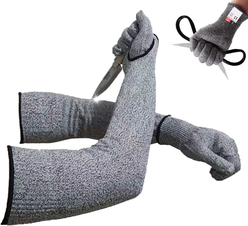 Cut Resistant Nitrile Gloves and Sleeves with EN388 Level 5 Protection