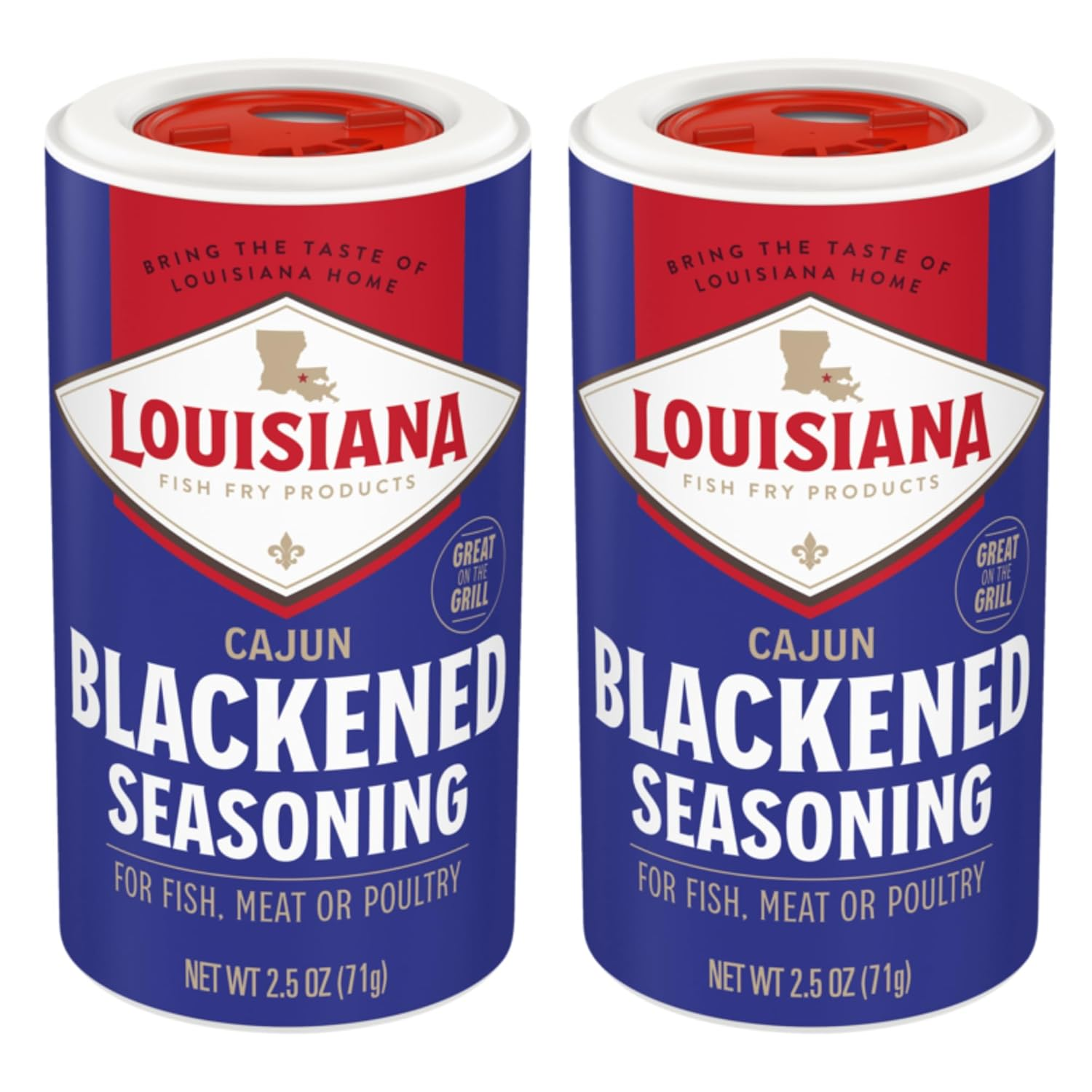 Cajun Blackened Seasoning (2.5 Oz Shakers) 2 Pack