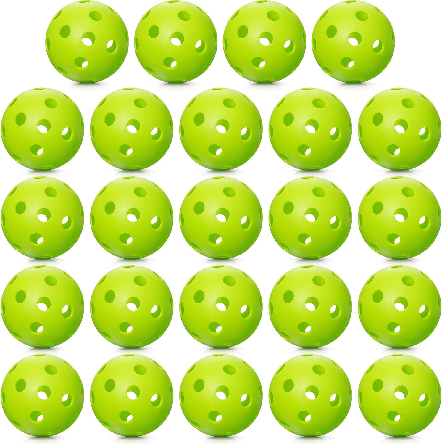 24 Pack Baseball Practice Balls Plastic Training Baseballs Lightweight Hollow Sports Softballs Golf Training Balls for Home Indoor Outdoor Hitting Batting Training