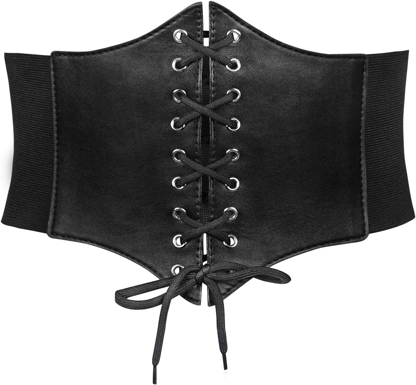 Women’s Elastic Lace-Up Waist Belt – Waspie Corset Style