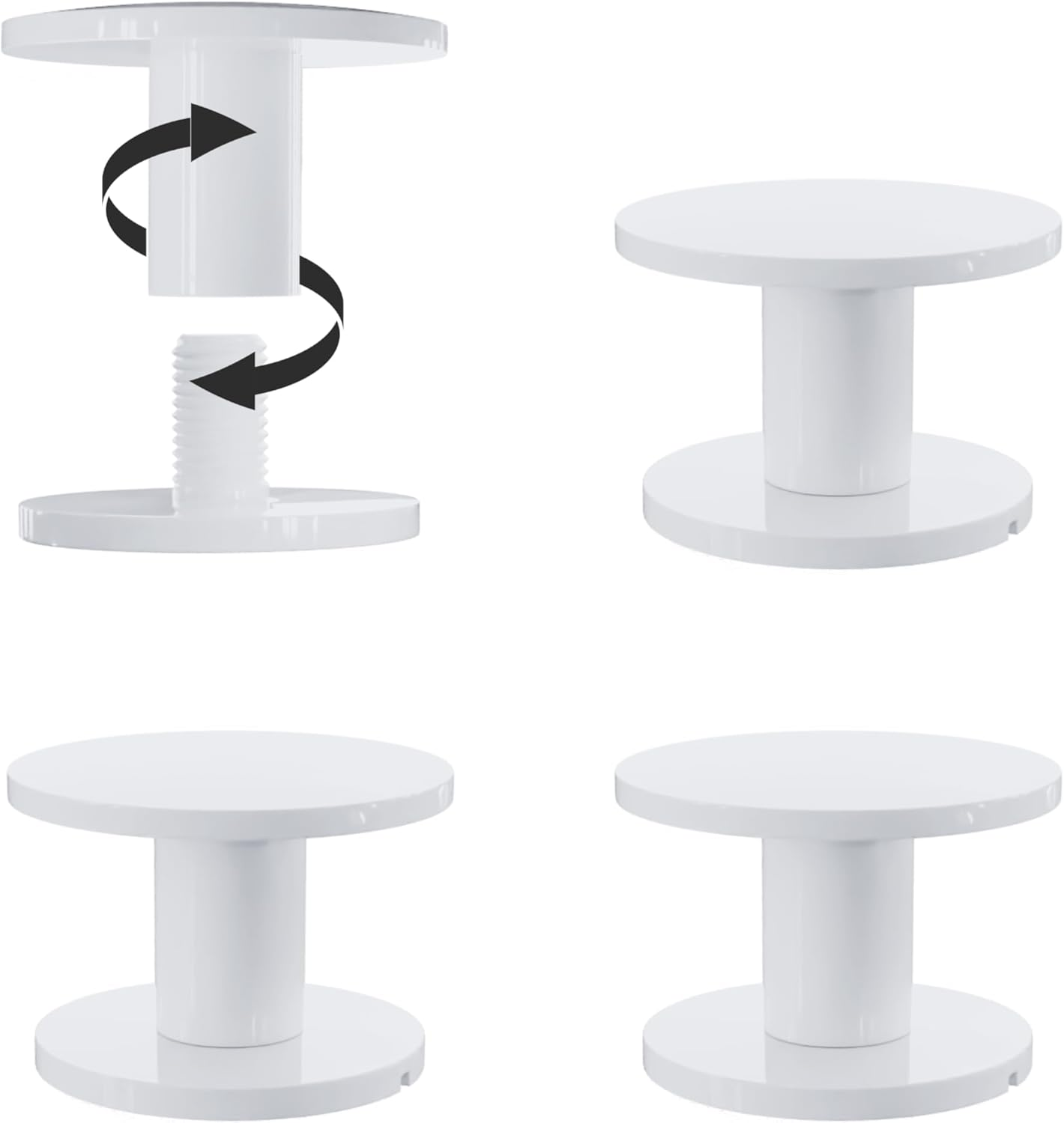 4 Pack Beach Bag Replacement Rivets Rubber Tote Bag Handles Straps Button Buckle