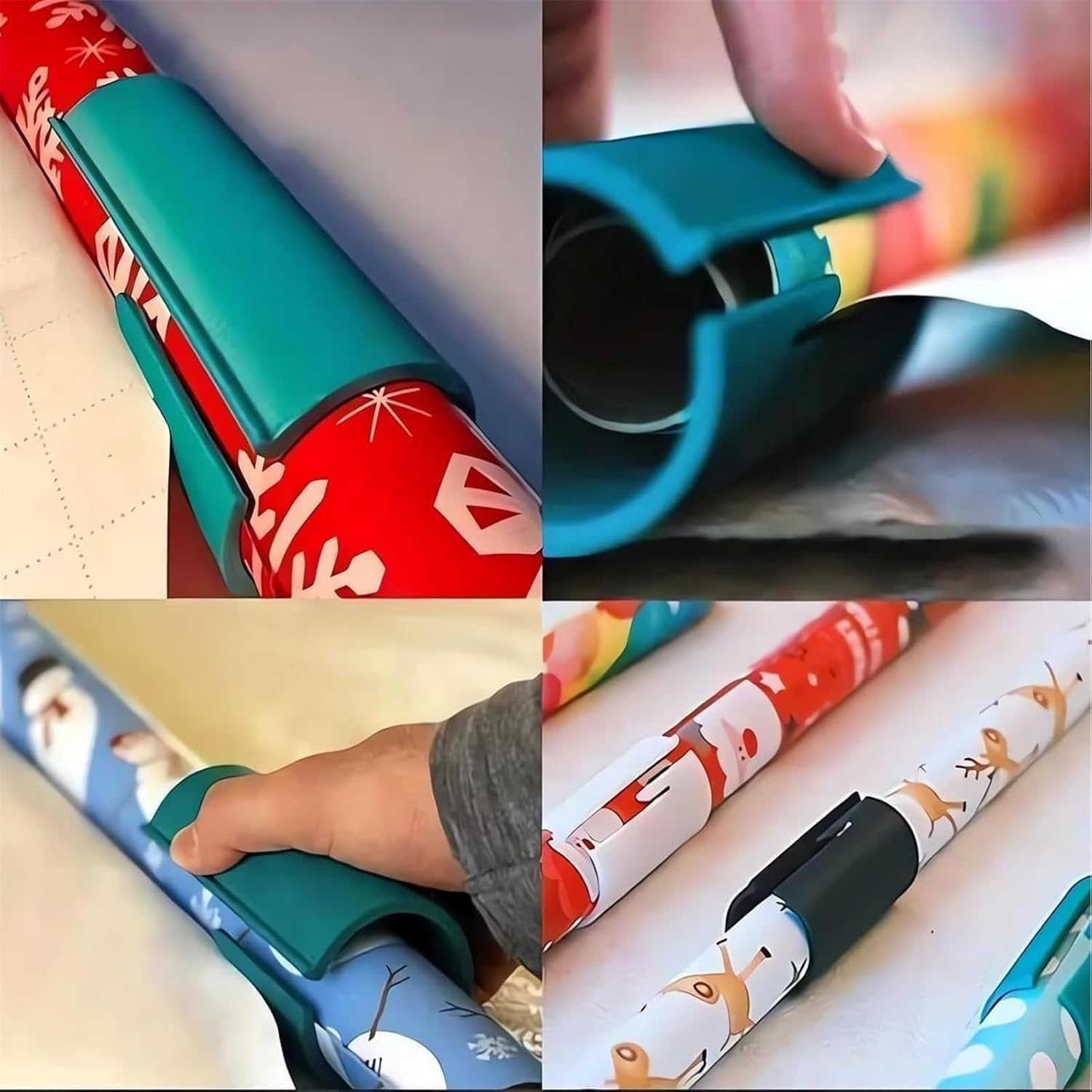 Wrapping Paper Cutter, Gift Wrap Cutter, Portable Sliding Wrapping Paper Roll... - Picture 7 of 14
