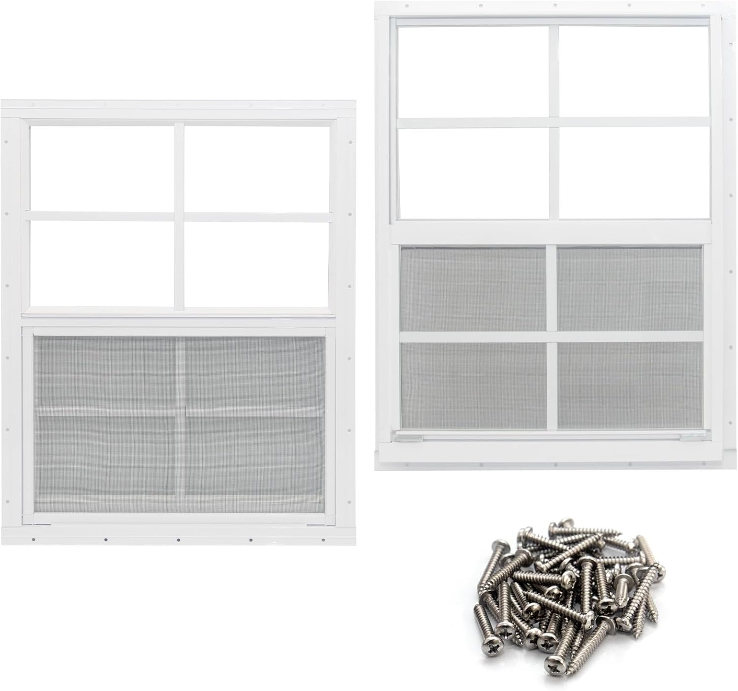 Neatiease 2 Pack Shed Window, 24
