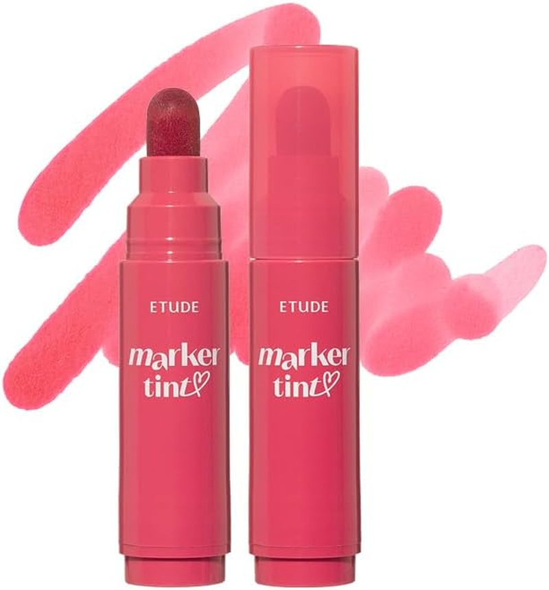 ETUDE Dear Darling Marker Tint #4 Mlik Strawberry (5g) | Hydrating & Long Las... - Picture 11 of 19