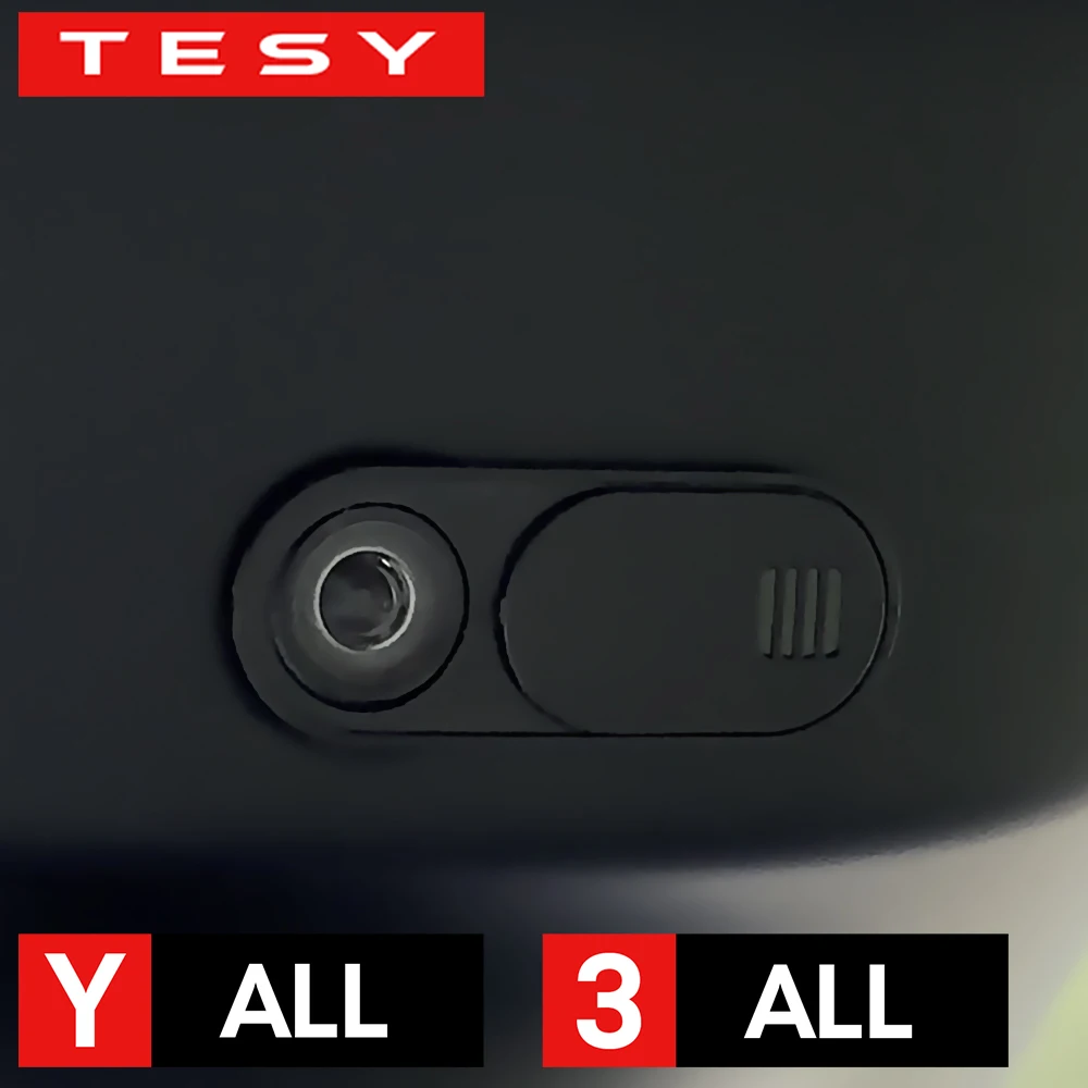 Car Camera Cover For Tesla Model 3 Y Juniper Launch 2025 Webcam Slide Blocker Privacy Protector compatible tablet PC Laptop iPad