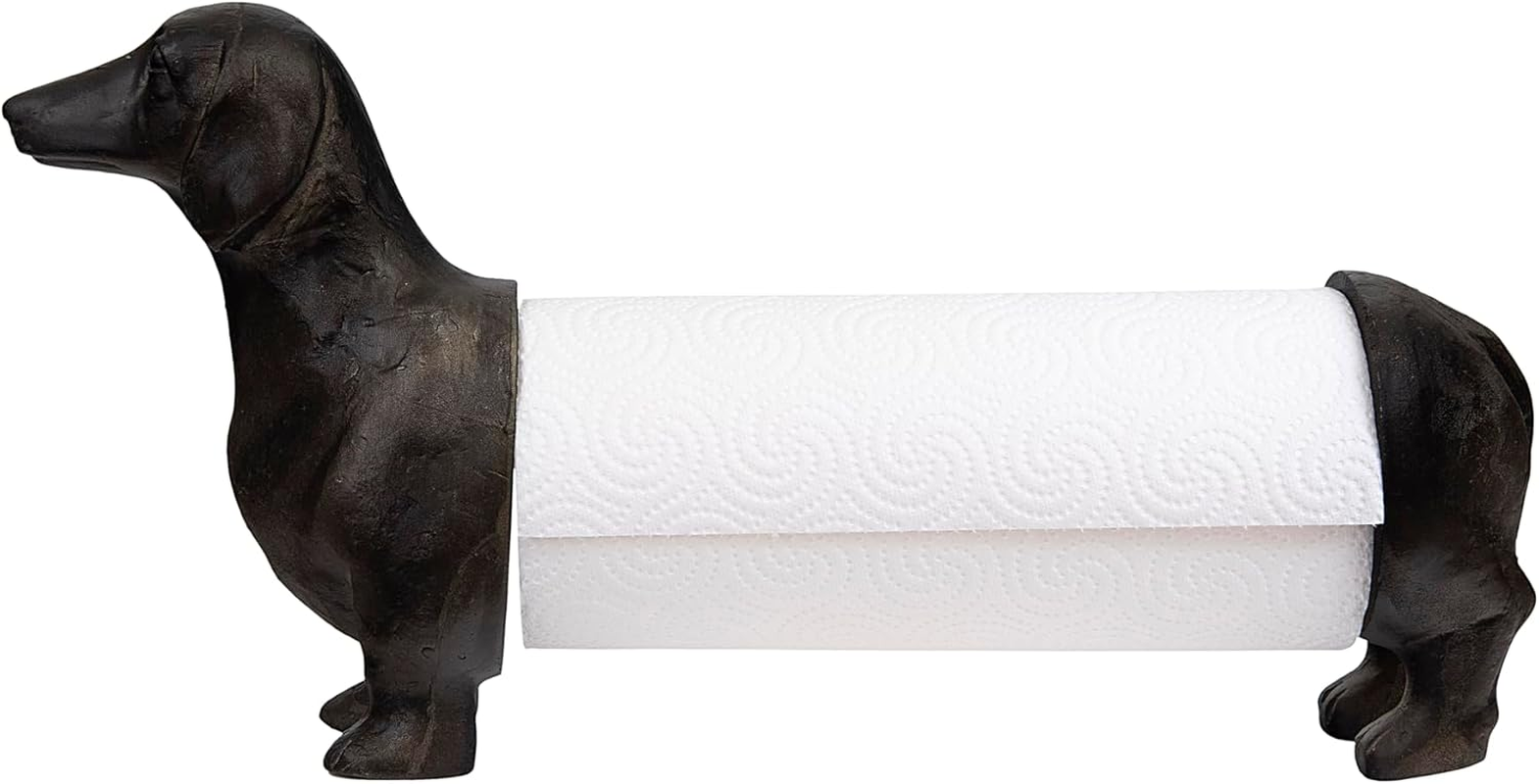 Dachshund Dog Paper Towel Holder Entertaining Tools, Bronze