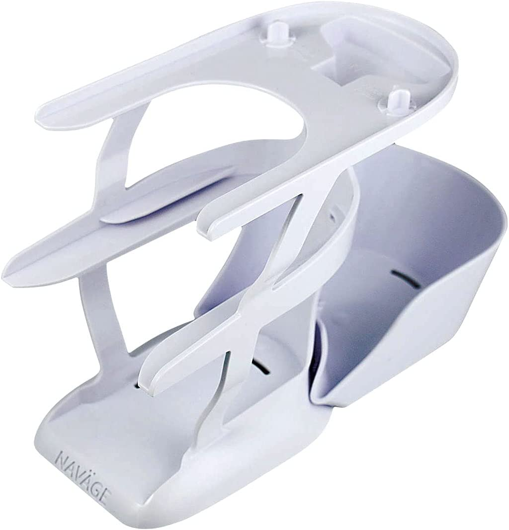Navage Countertop Caddy - Storage Caddy Organizer for the Navage Nasal Irrigation System - 3-Tier Nose Cleaning Supplies Organizer with Detachable Tray - Plastic Caddy Only - Nasal Care Accessories
