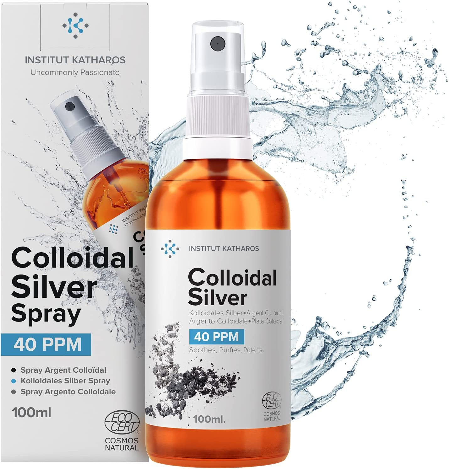 Colloidal Silver Spray 100Ml ● 40 PPM ● Superior Concentration Smaller Particles