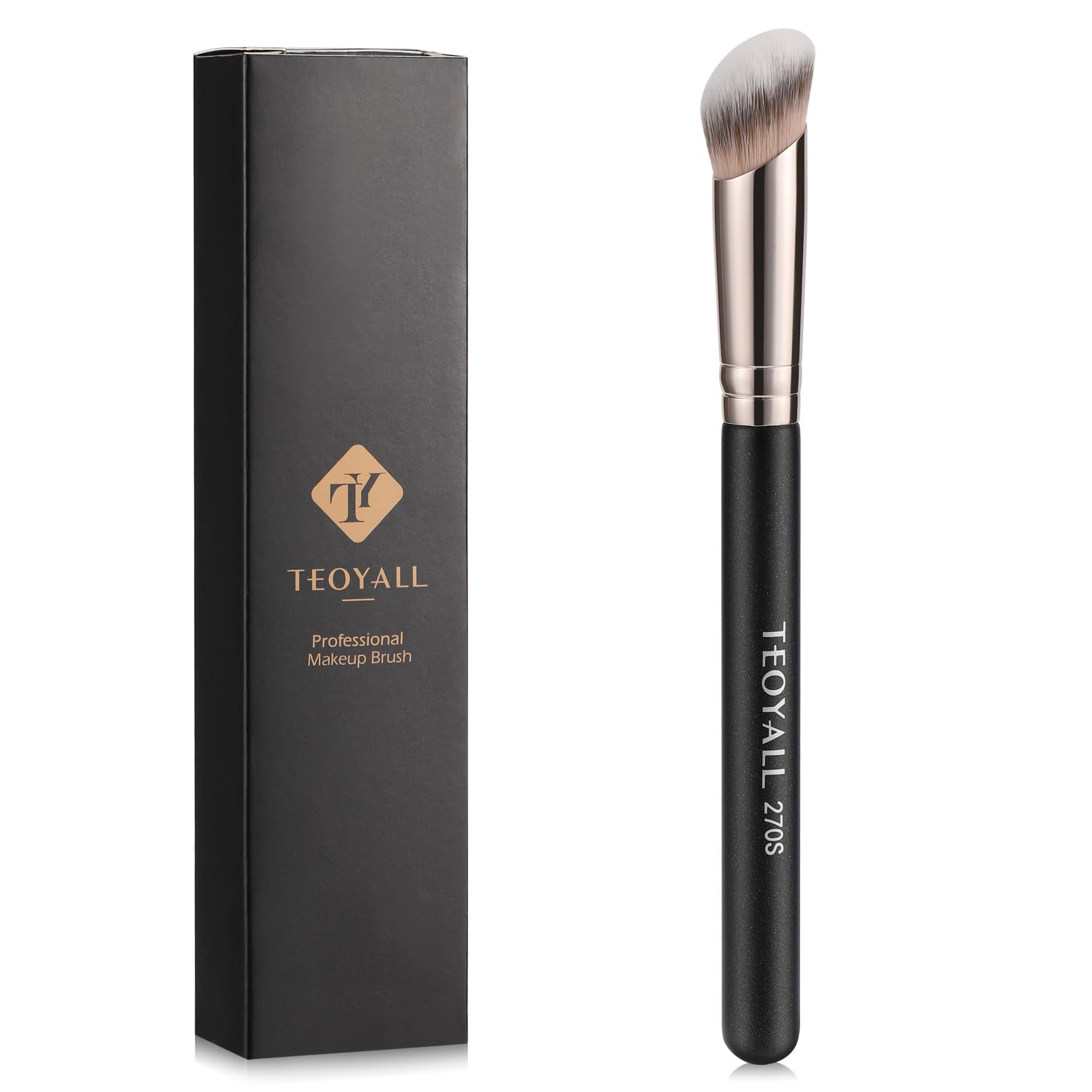 TEOYALL Under Eye Concealer Brush, Angled Kabuki Brush (270S)