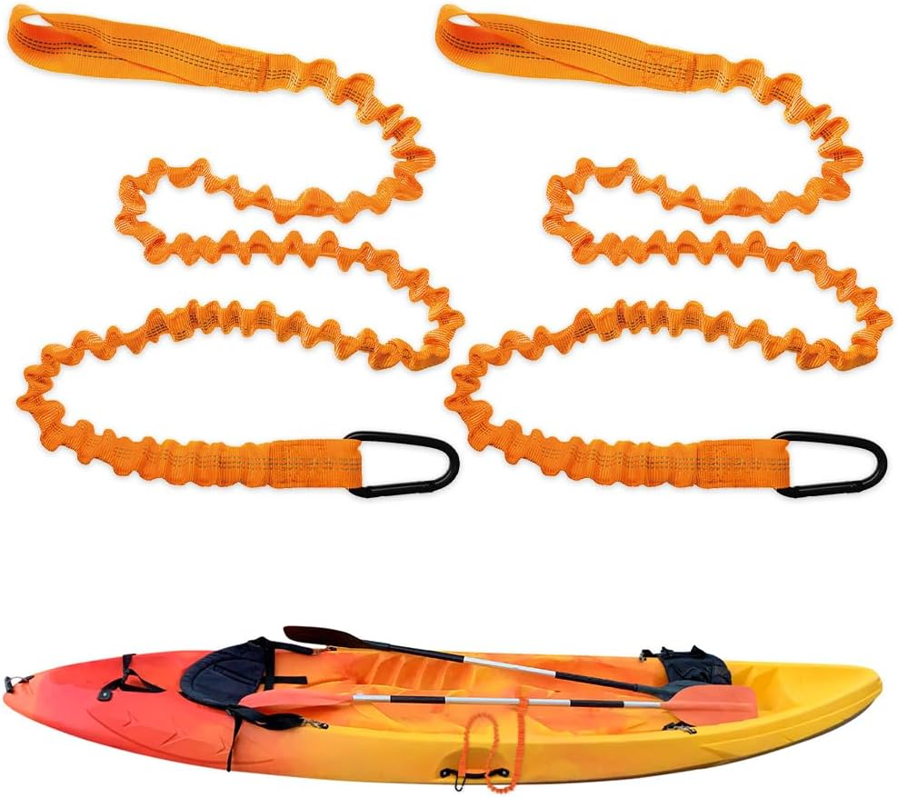 2 Stück Kajak Paddelleine, 1.5M Paddel Sicherungsleine Elastische Elastische Kajak Karabinerhaken Kajakpaddel Zubehör Paddel Seil Für Kajakfahren Kanu SUP Board Paddel Surfbrett Angelruten