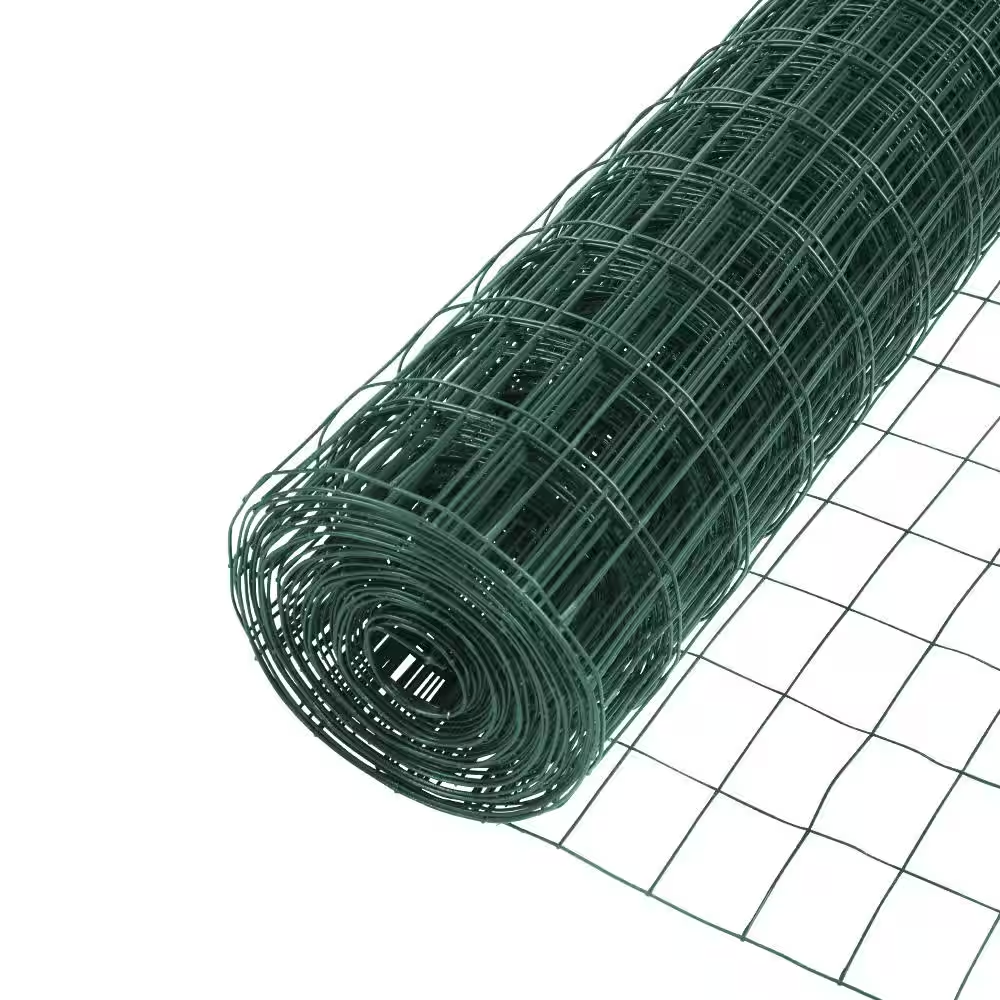 4 Ft. X 50 Ft. Galvanized Steel Green PVC Coated Welded Wire