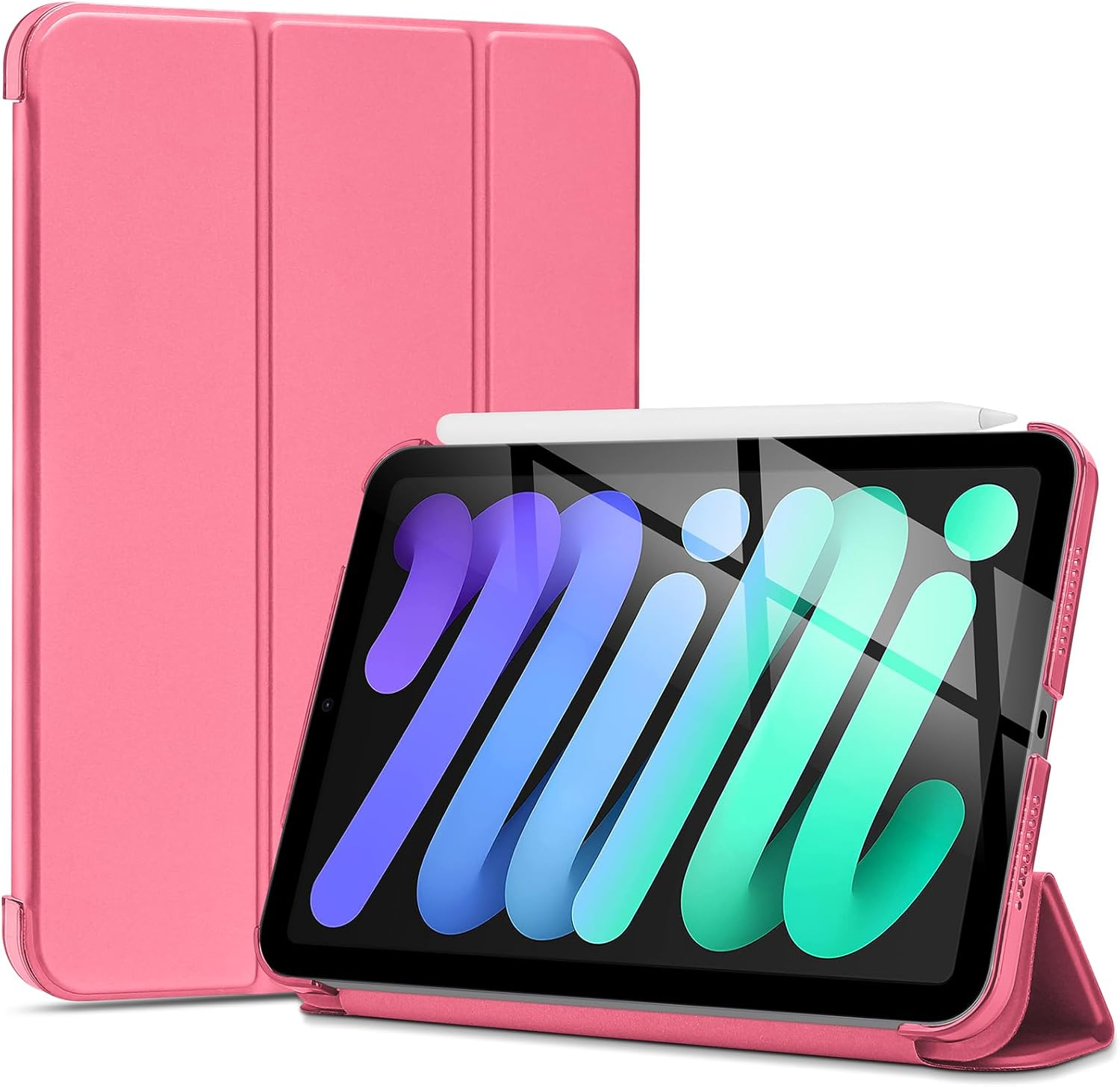 Procase Smart Case for Ipad Mini 7 A17 Pro 2024/Ipad Mini 6 2021 8.3 Inch Ipad Mini 7Th/6Th Gen Case, Hard Back Cover for Ipad Mini 8.3