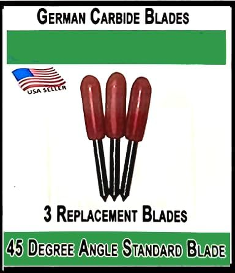 3 Pack Compatible German Carbide Blades Premium Fine Point for Craft Cutting Machines Compatible with Bridge Explore Air Expression 2 Explore One Maker 1 2 3