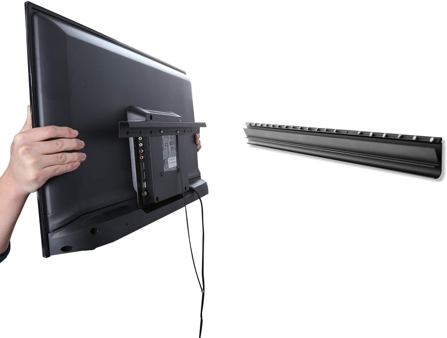 AENTGIU Studless TV Wall Mount, Heavy Duty Drywall TV Bracket Hanger for 26-55 Inch Flat Screen Tvs, No Stud, NO Drill, No Anchors, Easy Install with All Hardware Included