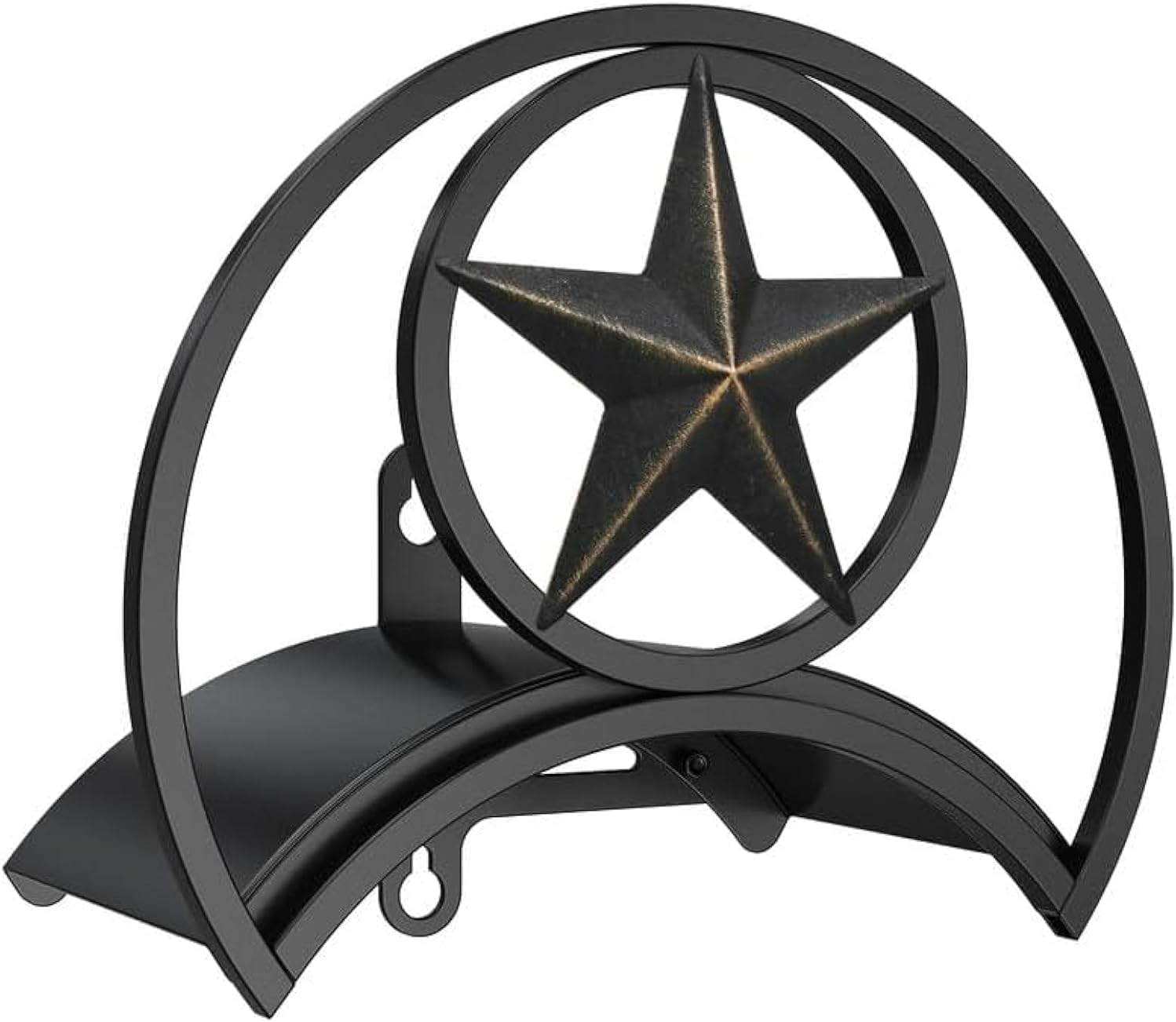 Garden Hose Holder, Decorative Hose Butler Sturdy Water Hose Rack, Durable Wall Hose Hanger, Holds 125-Feet of 5/8-Inch Hose, Hose Reel, Made of Gauge Steel (9.8) …