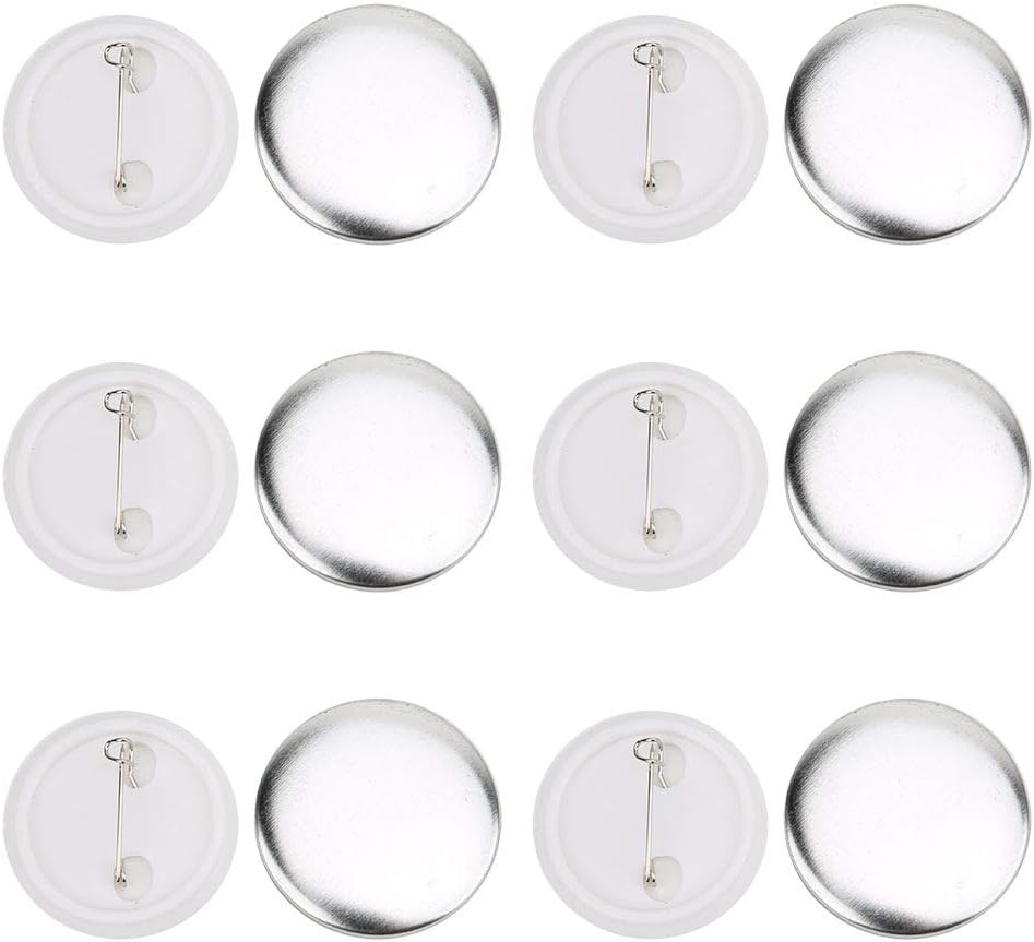 100 Stück Buttons Anstecker, Buttons Selber Machen, Buttonmaschine, 37Mm Badge Button Pin, Abzeichen Button Pin, Buttonmaker DIY, Rundes Knopf Abzeichen Großes Kit
