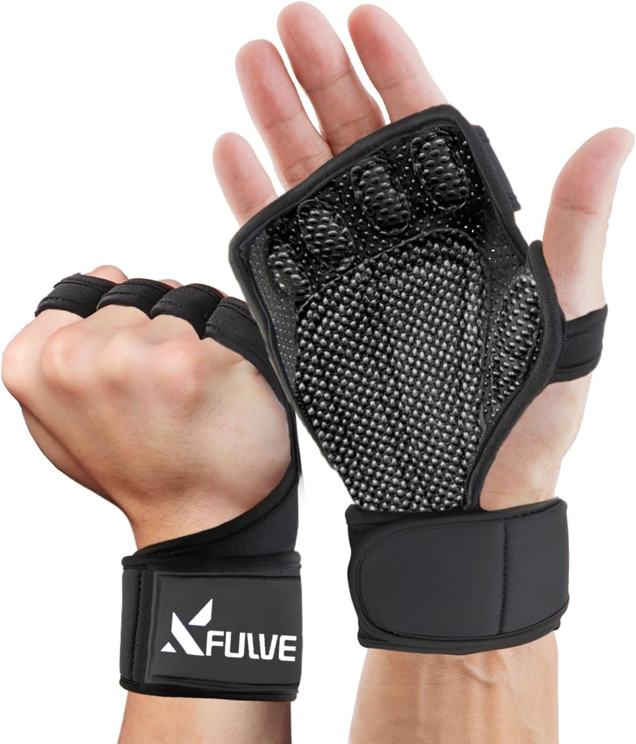 Workout Gloves for Men and Women, Weight Lifting Gym Gloves with Wrist Wrap for Fitness Cross Training