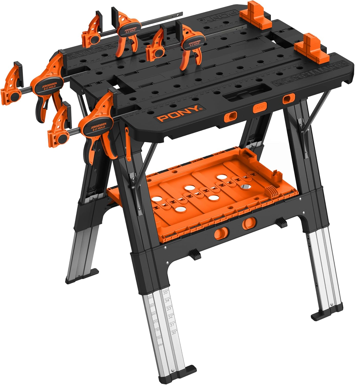 Pony Portable Folding Work Table, Workbench & Sawhorse