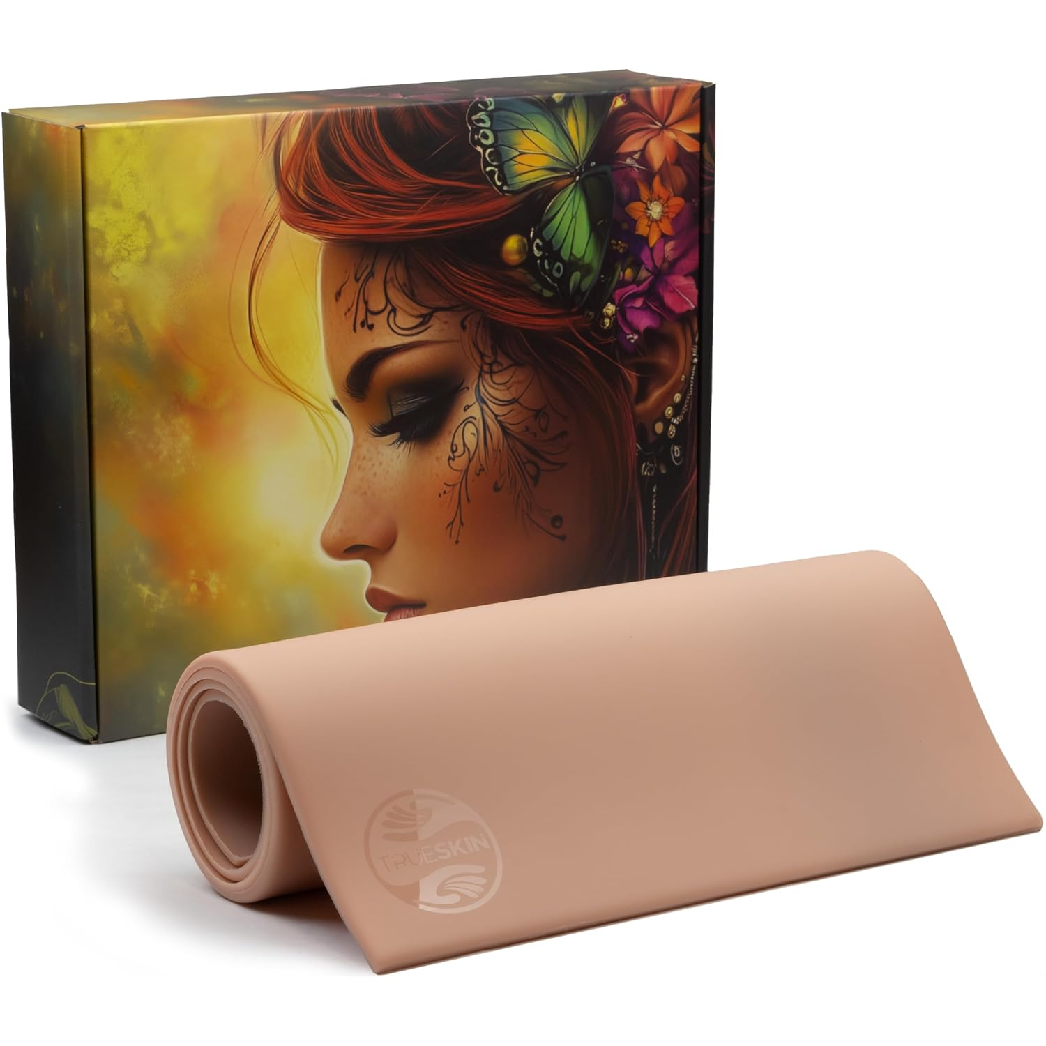 Trueskin Fake Skin - 4-5Mm - 12" X 36" - Trade Show Quality - Platinum Silicone Tattoo Practice Skin