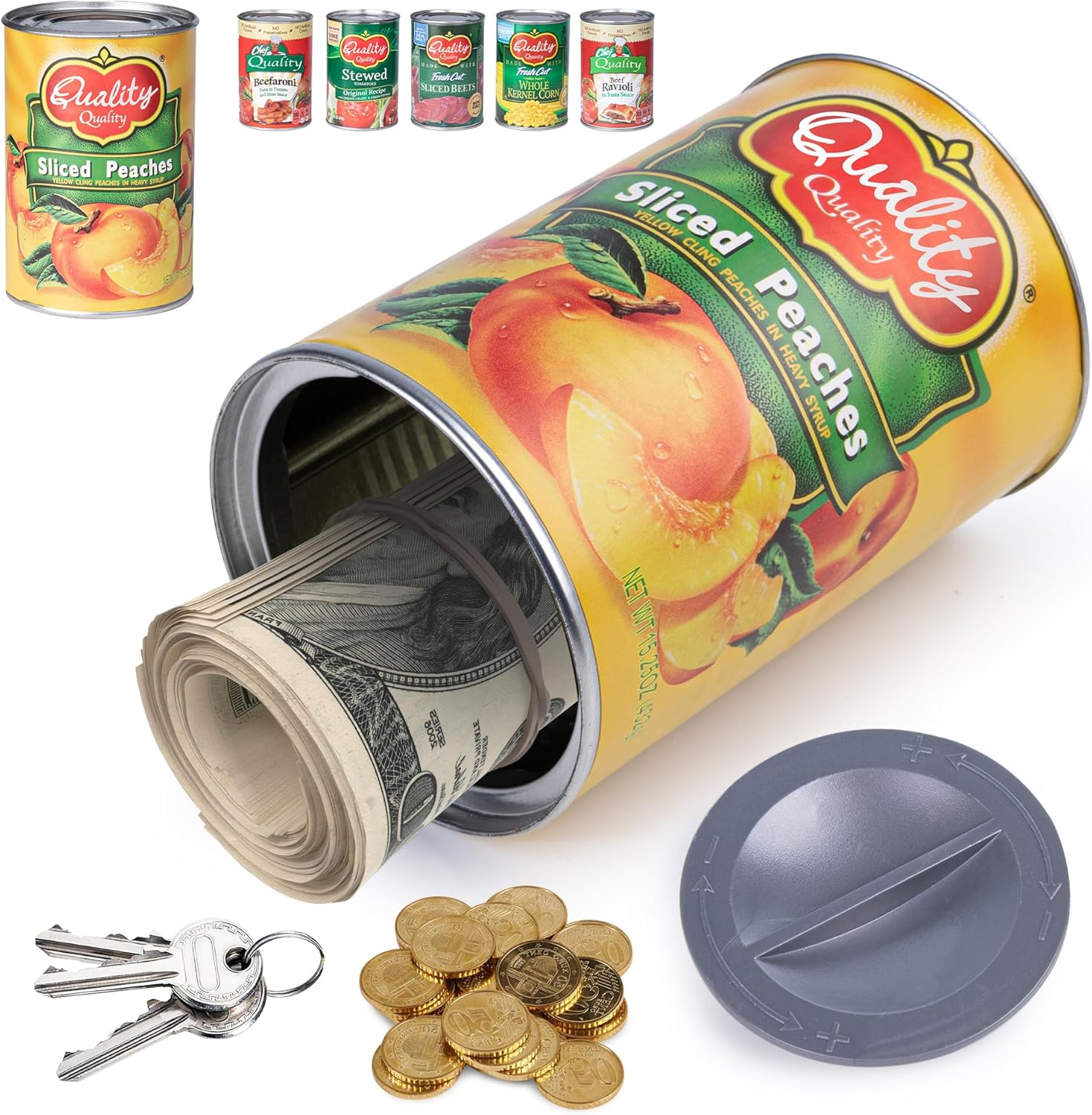 BARGIFTS Hidden Safe Fake Can with Hidden Compartment, Corn - Picture 10 of 16