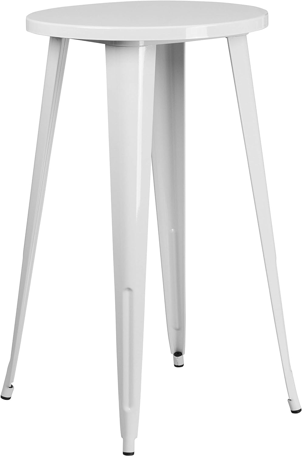 Flash Furniture Commercial Grade 24" Round Silver Metal Indoor-Outdoor Bar He... - Picture 5 of 7