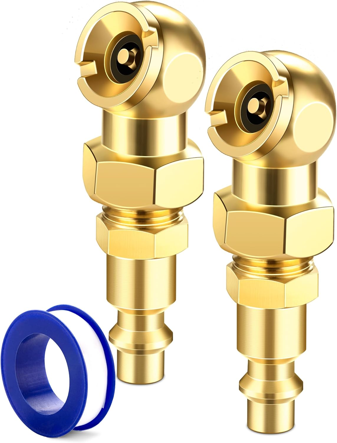2-Pack Ball Foot Air Chuck Set, 1/4