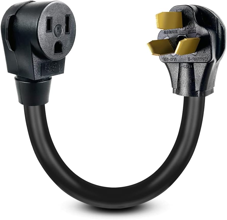 NEMA 10-50P to Welder 6-50R Welding Adapter Cord 50A 250V,6 AWG*3C
